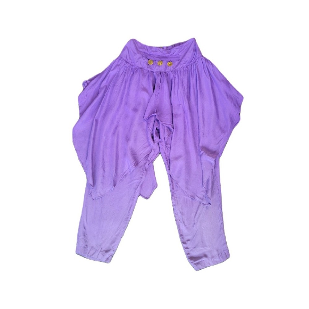 Vintage 70s Hippy Genie Belly Dancing Pants Purple Harem‎ Small Funky Unique